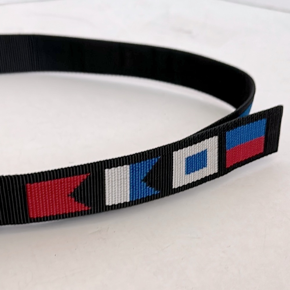 BISON DESIGNS Florida Sea Base Men's Black ADJUSTABLE Belt men’s medium - Picture 3 of 9